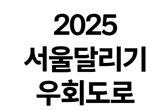 2025서울달리기 우회도로
