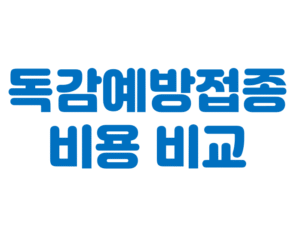 독감예방접종 비용